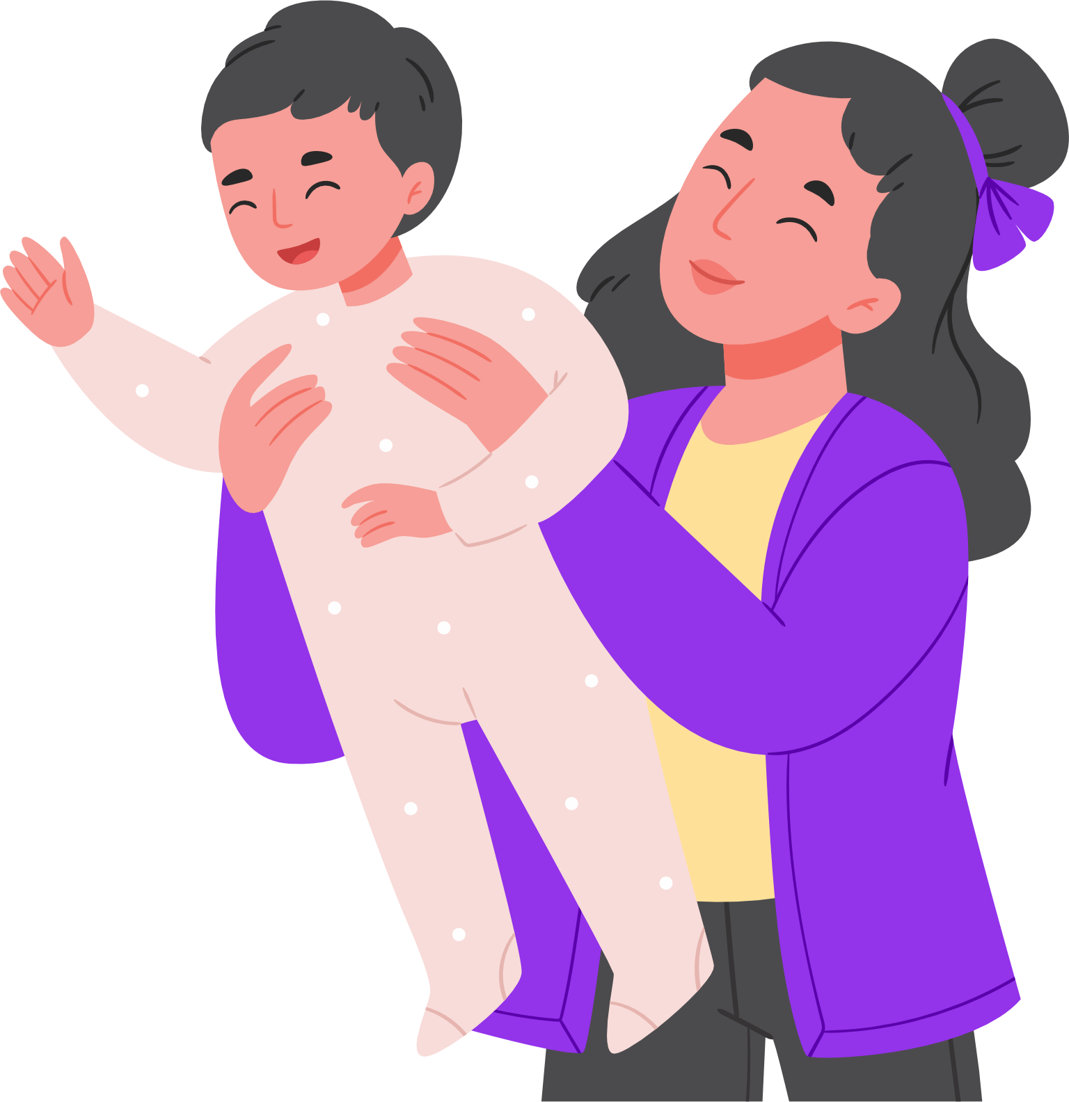Mother & Baby Illustration